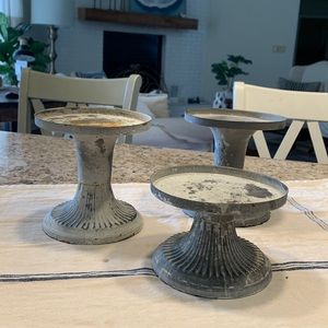 Three Candle Holders
